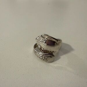 Intricate Silver Floral Ring